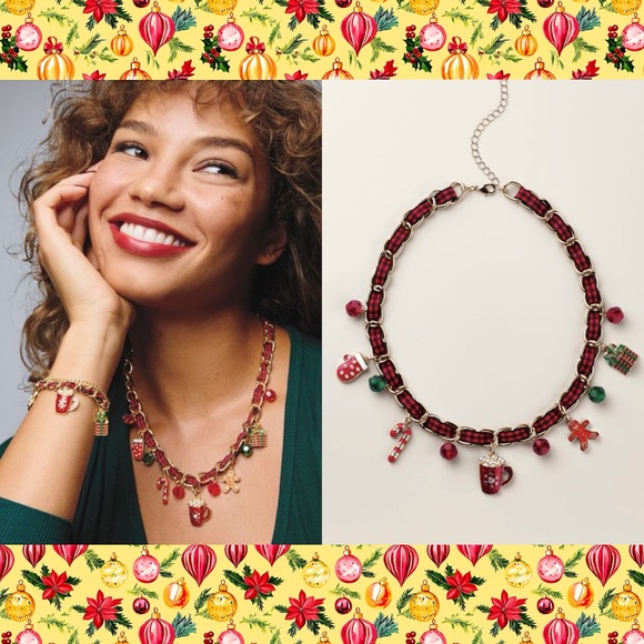 Studio 1886 Jewelry - Merry in Plaid Charm Necklace
